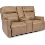 Holton Power Reclining Loveseat with Console and Power Headrests