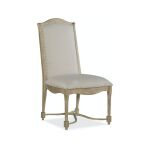 Ciao Bella Upholstered Back Side Chair Brown/Grey