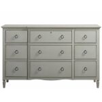 Summer Hill French Grey Nine Drawer Dresser