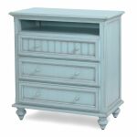 Monaco 3-Drawer Media Chest - Bleu Finish