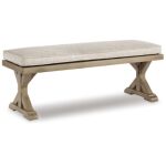Beachcroft Outdoor Bench with Cushion - Image 2