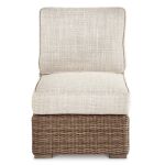 Beachcroft Outdoor Armless Chair with Cushion - Image 3