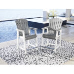 Transville Outdoor Counter Height Bar Stool (Set of 2)