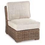 Beachcroft Outdoor Armless Chair with Cushion - Image 2