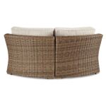 Beachcroft Outdoor Curved Corner Chair with Cushion - Image 4