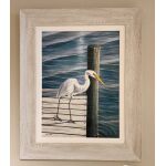 American Egret on Dock