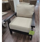 Chair Blk with Tan Cushions - Image 4