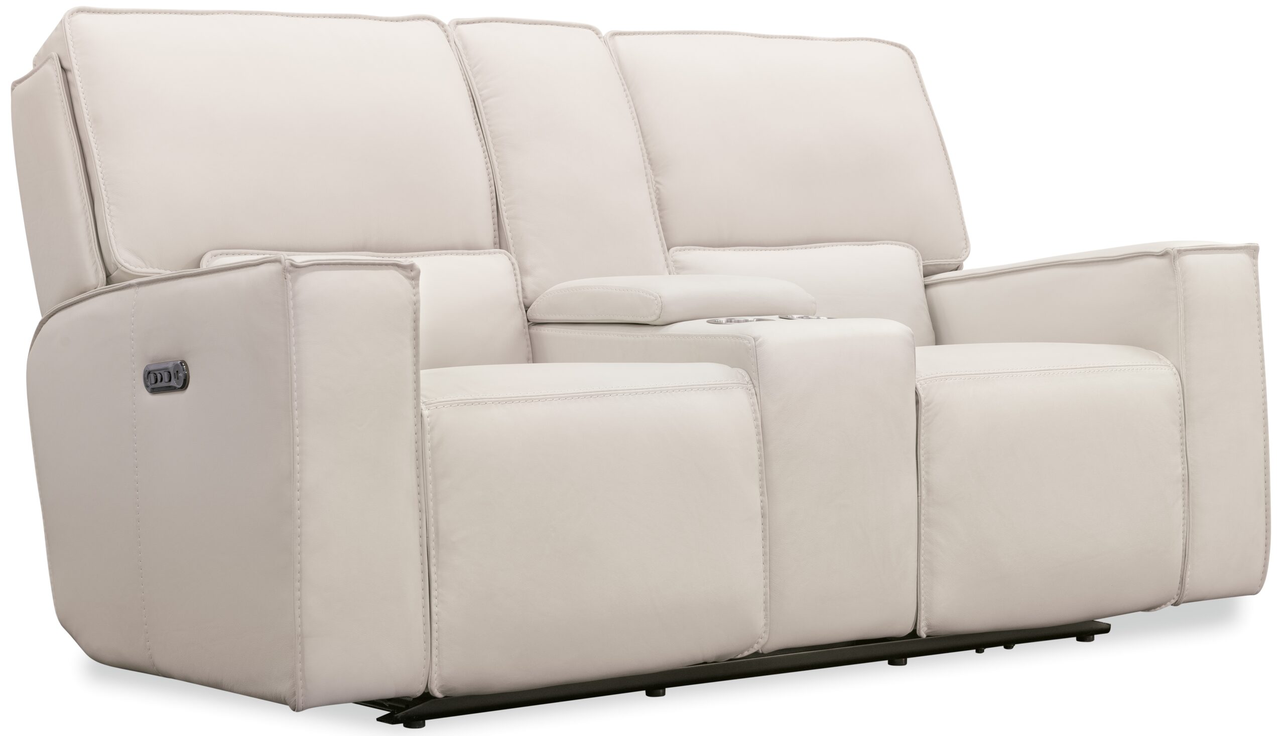 38f444f91fd89c00dce976087bdcec4d MS Living Room Miles Zero Gravity PWR Console Loveseat w/PWR Headrest - Image 1