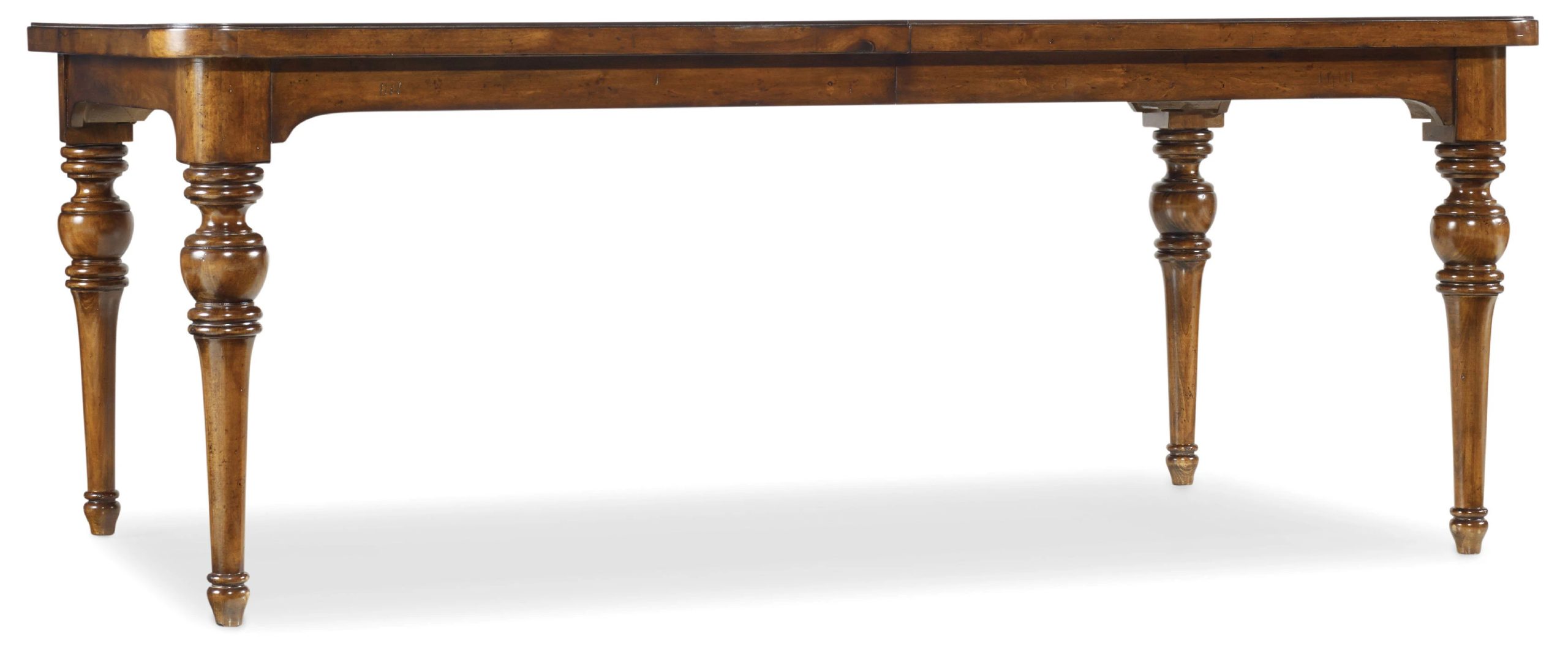 1299c211177f818073d4c737e7f4e8a9 Tynecastle Rectangle Leg Dining Table with Two 18'' Leaves - Image 1