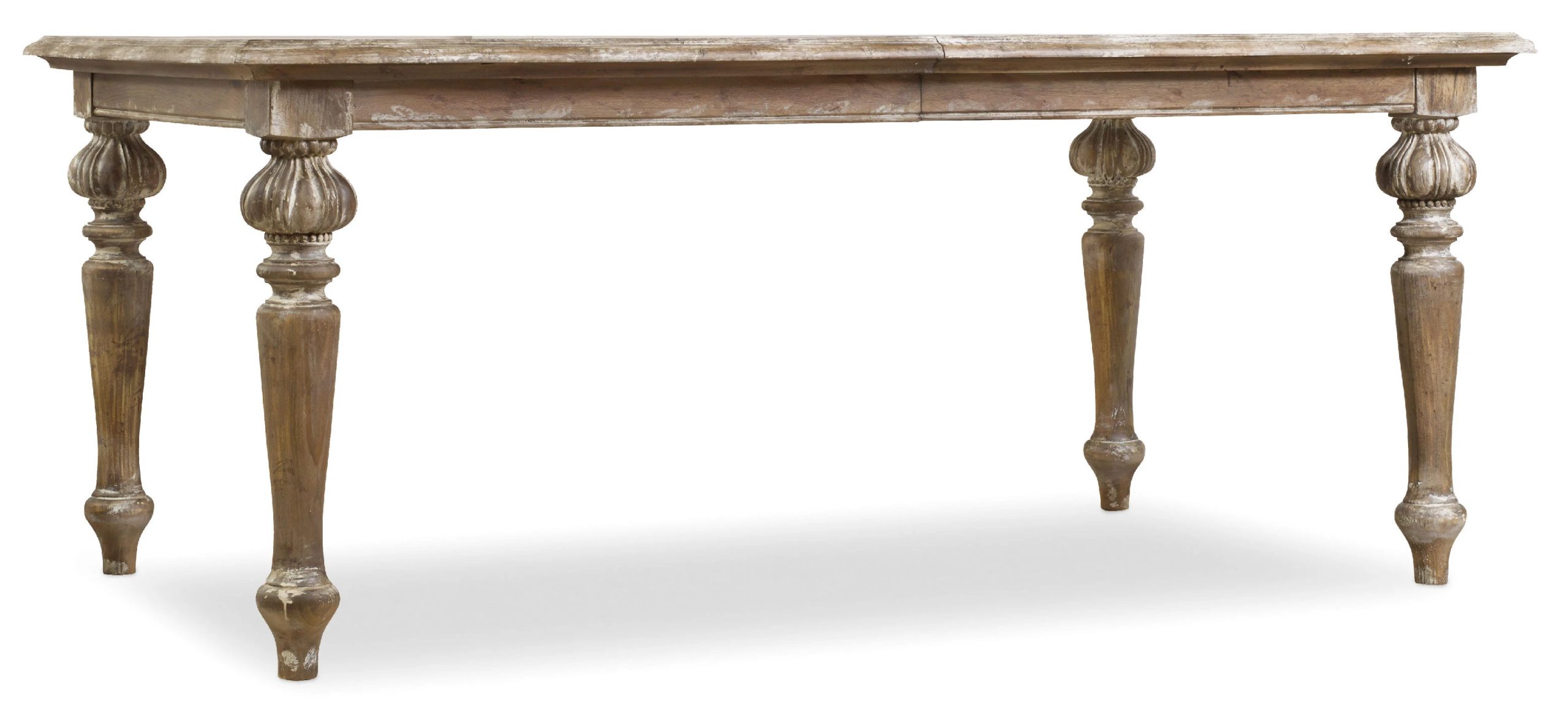 e3ebf6363560201c6926cc9617efb87e Chatelet Rectangle Leg Dining Table with Two 18'' Leaves - Image 1