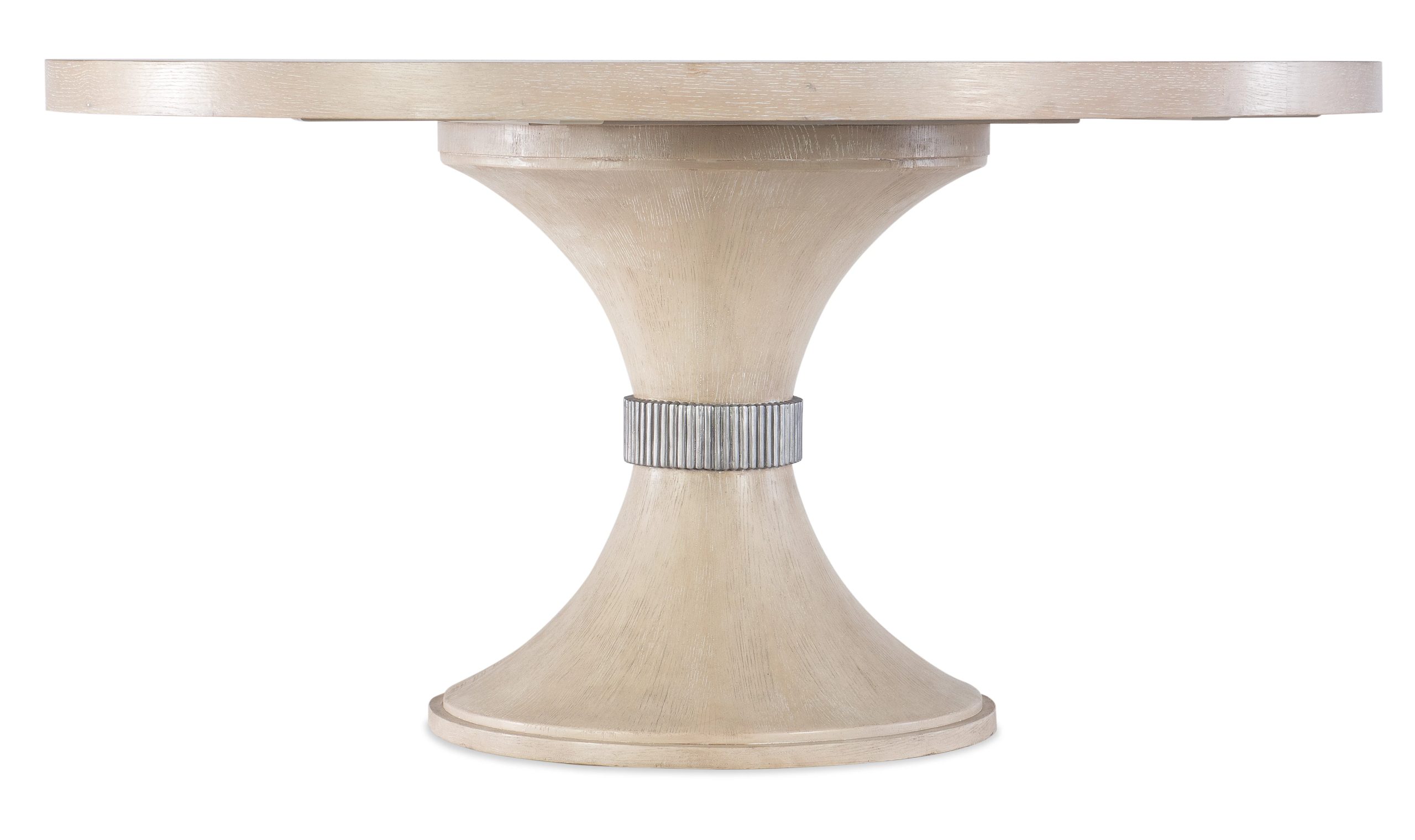 ecff7146fff9bdc92387e2eac3e4822d Nouveau Chic Round Pedestal Dining Table - Image 1